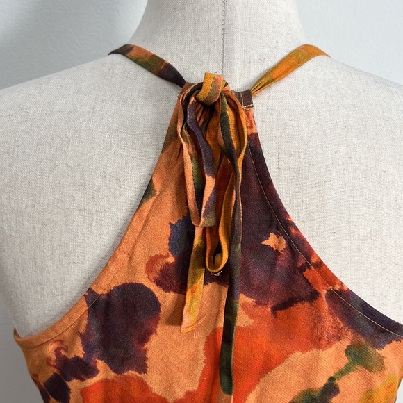 Anthropologie Maxi Dress Tie Dye Abstract Boho Casual Size XS - Picture 6 of 11
